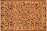 handmade Traditional Kafkaz Chobi Ziegler Tan Beige Hand Knotted RECTANGLE 100% WOOL area rug 6 x 9