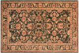 Shabby Chic Ziegler Ammie Green Rust Hand-Knotted Wool Rug - 5'11'' x 8'10''