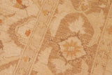 handmade Traditional Kafkaz Chobi Ziegler Beige Brown Hand Knotted RECTANGLE 100% WOOL area rug 6 x 9