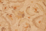 handmade Traditional Kafkaz Chobi Ziegler Beige Brown Hand Knotted RECTANGLE 100% WOOL area rug 6 x 9