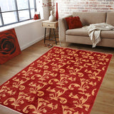 handmade Transitional Kafkaz Chobi Ziegler Red Gold Hand Knotted RECTANGLE 100% WOOL area rug 6 x 9