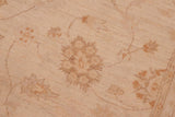 handmade Traditional Kafkaz Chobi Ziegler Tan Brown Hand Knotted RECTANGLE 100% WOOL area rug 6 x 9