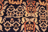 handmade Transitional Kafkaz Chobi Ziegler Blue Gold Hand Knotted RECTANGLE 100% WOOL area rug 6 x 9