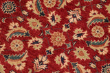 handmade Transitional Kafkaz Chobi Ziegler Red Blue Hand Knotted RECTANGLE 100% WOOL area rug 6 x 9