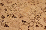 handmade Traditional Kafkaz Chobi Ziegler Tan Brown Hand Knotted RECTANGLE 100% WOOL area rug 10 x 13