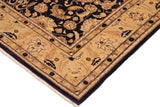 handmade Traditional Kafkaz Chobi Ziegler Blue Lt. Gold Hand Knotted RECTANGLE 100% WOOL area rug 10 x 14