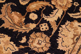 handmade Traditional Kafkaz Chobi Ziegler Blue Lt. Gold Hand Knotted RECTANGLE 100% WOOL area rug 10 x 14