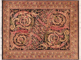 Chand Pak Persian Luis Black/Beige Wool Rug - 6'1'' x 9'5''