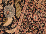 handmade Traditional Nagi Black Green Hand Knotted RECTANGLE 100% WOOL area rug 6x9
