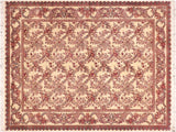 Basan Pak Persian Dung Ivory/Red Wool Rug - 6'0'' x 9'3''