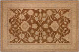 Shabby Chic Ziegler Leonore Brown Beige Hand-Knotted Wool Rug - 10'1'' x 13'11''