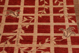 handmade Transitional Kafkaz Chobi Ziegler Red Tan Hand Knotted RECTANGLE 100% WOOL area rug 10 x 14