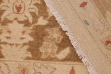 handmade Traditional Kafkaz Chobi Ziegler Beige Brown Hand Knotted RECTANGLE 100% WOOL area rug 10 x 14
