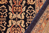 handmade Transitional Kafkaz Chobi Ziegler Blue Gold Hand Knotted RECTANGLE 100% WOOL area rug 10 x 14