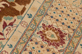 handmade Traditional Kafkaz Chobi Ziegler Brown Beige Hand Knotted RECTANGLE 100% WOOL area rug 9 x 12