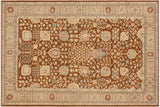 Classic Ziegler Karl Brown Beige Hand-Knotted Wool Rug - 9'1'' x 11'9''