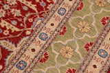 handmade Transitional Kafkaz Chobi Ziegler Red Green Hand Knotted RECTANGLE 100% WOOL area rug 10 x 14