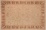 Shabby Chic Ziegler Francina Tan Brown Hand-Knotted Wool Rug - 10'0'' x 13'10''