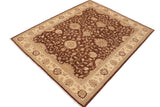 handmade Traditional Kafkaz Chobi Ziegler Brown Beige Hand Knotted RECTANGLE 100% WOOL area rug 9 x 11