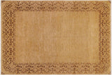 Bohemian Ziegler Delena Tan Brown Hand-Knotted Wool Rug - 9'1'' x 12'3''