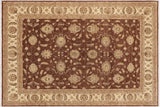 handmade Traditional Kafkaz Chobi Ziegler Brown Beige Hand Knotted RECTANGLE 100% WOOL area rug 9 x 12