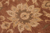 handmade Traditional Lahore Brown Dark Tan Hand Knotted RECTANGLE 100% WOOL area rug 10 x 13