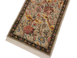 handmade Traditional Kamal Gray Black Hand Knotted RUNNER 100% WOOL area rug 3x8