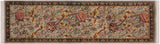 handmade Traditional Kamal Gray Black Hand Knotted RUNNER 100% WOOL area rug 3x8