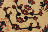 handmade Geometric Kafkaz Tan Rust Hand Knotted RUNNER 100% WOOL area rug 3 x 10