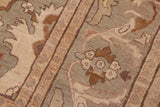 handmade Traditional Kafkaz Chobi Ziegler Tan Green Hand Knotted RECTANGLE 100% WOOL area rug 8 x 10