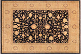 Oriental Ziegler Silvana Blue Beige Hand-Knotted Wool Rug - 8'1'' x 9'3''