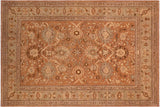 handmade Traditional Kafkaz Chobi Ziegler Lt. Brown Lt. Green Hand Knotted RECTANGLE 100% WOOL area rug 8 x 10