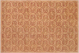 handmade Transitional Kafkaz Chobi Ziegler Brown Tan Hand Knotted RECTANGLE 100% WOOL area rug 8 x 10