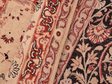 handmade Traditional Kirman Beige Rust Hand Knotted RECTANGLE 100% WOOL area rug 8x10