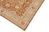 handmade Traditional Kafkaz Chobi Ziegler Brown Beige Hand Knotted RECTANGLE 100% WOOL area rug 8 x 10