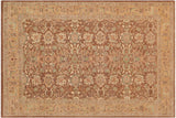 Classic Ziegler Delpha Brown Gold Hand-Knotted Wool Rug - 8'6'' x 11'10''