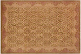 Oriental Ziegler Assunta Green Tan Hand-Knotted Wool Rug - 8'10'' x 11'11''
