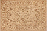 Classic Ziegler Annalisa Beige Blue Hand-Knotted Wool Rug - 9'0'' x 12'0''