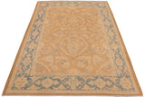 handmade Traditional Kafkaz Chobi Ziegler Lt. Brown Blue Hand Knotted RECTANGLE 100% WOOL area rug 9 x 12