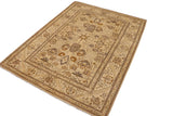 handmade Traditional Kafkaz Chobi Ziegler Tan Beige Hand Knotted RECTANGLE 100% WOOL area rug 9 x 12