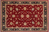 handmade Traditional Kafkaz Chobi Ziegler Red Blue Hand Knotted RECTANGLE 100% WOOL area rug 9 x 12