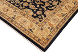 handmade Traditional Kafkaz Chobi Ziegler Blue Tan Hand Knotted RECTANGLE 100% WOOL area rug 9 x 12