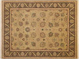 handmade Traditional New Mubashe Beige Black Hand Knotted RECTANGLE 100% WOOL area rug 9x12
