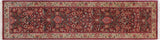 Pak Persian Adaline Red/Beige Wool Runner - 2'6'' x 10'0''