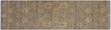 handmade Modern Kafkaz Gray Ivory Hand Knotted RUNNER 100% WOOL area rug 3 x 9