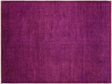 Over Dyed Faviola Purple/Purple Hand-Knotted Rug  9'11 x 13'4
