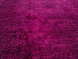 A04525, 911"x13 4",Over Dyed                     ,10x14,Purple,PURPLE,Hand-knotted                  ,Pakistan   ,100% Wool  ,Rectangle  ,652671164439