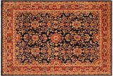 Shabby Chic Ziegler Alease Blue Rust Hand-Knotted Wool Rug - 8'0'' x 9'7''