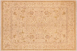 handmade Traditional Kafkaz Chobi Ziegler Beige Gold Hand Knotted RECTANGLE 100% WOOL area rug 8 x 10