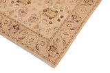 handmade Traditional Kafkaz Chobi Ziegler Tan Brown Hand Knotted RECTANGLE 100% WOOL area rug 8 x 10